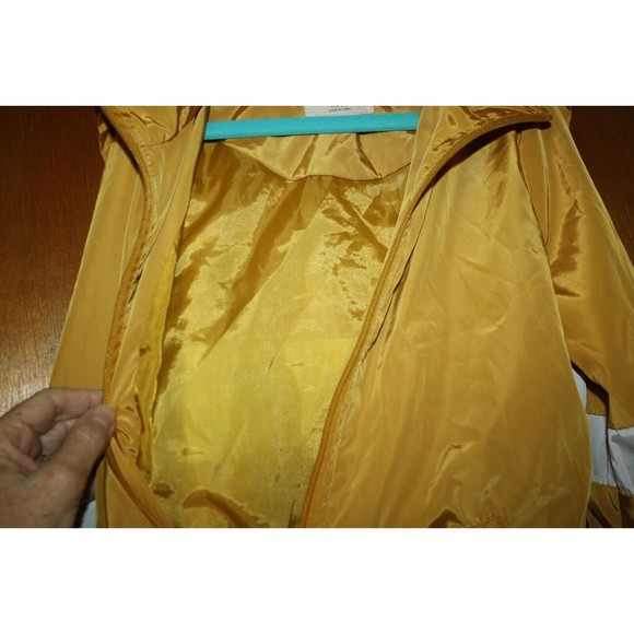 Kelly By 26 International Windbreaker Jacket Sz S(7/8) Gold White Stripe Love - Picture 10 of 10